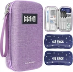 Insulin Cooler Travel Case,eva Insulation Large, Purple. Fixed Price $19.99.