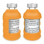 Medmax Insulin Via Bottle Protector Case For Diabetic, Silicone Short-orange. Fixed Price $19.57.