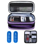 Yarwo Insulin Cooler Travel Case, Double-layer Diabetic Medium, Purple. Fixed Price $35.54.