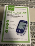 Medline Evencare G2 Blood Glucose Monitor System New Box Sealed. Fixed Price $19.87.