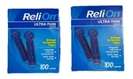 2 Packs Of Relion Ultra Thin Lancets 30 Gauge For Sensitive Fingers 100 Ct. Fixed Price $9.99.