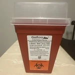 Oakridge Products Phlebotomy Sharps Container Quart Model 0310-1500. Fixed Price $5.00.