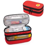 Curmio Double Layer Epipen Carrying Case, Portable Medicine Medium, Red. Fixed Price $24.18.
