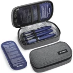 Auvon Insulin Cooler Travel Case With 2 X 160G Ice Packs, 10 11 Small, A-gray. Fixed Price $27.84.