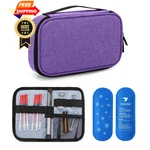 Yarwo 2026 Upgraded Insulin Cooler Travel Case With Ice Packs, Purple. Fixed Price $18.98.