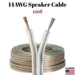 Car Home Audio Transparent Speaker Wire 100FT 14/2 Gauge Clear Flex Cable 14AWG. Fixed Price $21.50.