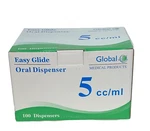 Easy Glide 5ML 5CC Oral Syringe, Sterile, Caps Included, 100 Pack. Fixed Price $21.99.