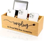 Bamboo Wood Box Unplug From Phones, Tablets, Size, Original. Fixed Price $40.61.