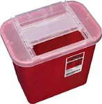 (5 Ea/pk) Sharps Container Gallon Red, Clear Lid - Kendall Covdien 31142222. Fixed Price $19.88.