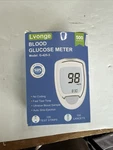 Lvonge G-425-3 Blood Glucose Meter Kit 100 Test Strips, Lancets, No Coding. Fixed Price $19.99.