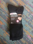 Copper-treated Comfort Unisex Crew Socks Cvs L/xl Black 3 Pairs Odor Control. Fixed Price $8.99.