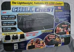 Chill Chest Foldable Ice-less Cooler 41 Qt 60 Can Lightweight Travel Tailgate. Fixed Price $34.99.