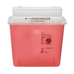 20PK 5QT Kendall Sharps Container W/ Counter-balanced Lid Transparent Red 8507SA. Fixed Price $91.74.