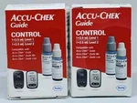 Pack Accu-chek Guide Control Solution For Diabetic Blood Glucose Testing 9/26. Fixed Price $19.99.