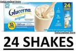 24 Pack - Glucerna Original Nutrition Shake, Homemade Vanilla, 8 Oz Bottles. Fixed Price $59.52.
