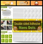 350PCS Double Sided Adhesive Dots - Clear Removable Sticky Mounting Putty, Water. Fixed Price $11.99.