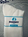 Roomy Diabetic Socks J800L White Crew Size 10-13 Nwt. Fixed Price $7.99.