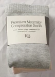 Kindred Bravely Womens Maternity Compression Socks BL1 Pink & Grey Heather Large. Fixed Price $29.99.