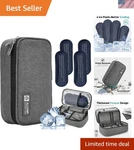 Allcamp Insulin Cooler Travel Case Tsa Approved, Gray, 4 Ice Packs, Multi Laye. Fixed Price $41.79.