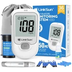 Linksun G-425-1 Blood Glucose Monitor Kit, 50 Test Strips, Lancets, Control. Fixed Price $34.82.