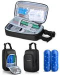 Marscamd Diabetes Travel Case With 2 Ice Packs, Insulin Cooler Black. Fixed Price $26.62.