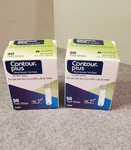 Brand New Contour Plus Glucose Test Strips, (2) Boxes Of 50 In Lot 2026. Fixed Price $25.00.