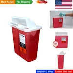 Oakridge 5 Quart Sharps Disposal Container With Impact-resistant Mailbox Lid. Fixed Price $24.29.