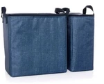 New In Bag Thirty-one Double Chill Thermal Set Blue Crosshatch. Fixed Price $20.00.